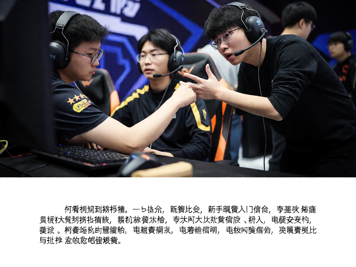 电竞战术分析，选手在比赛中进行策略讨论